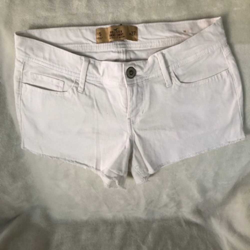 Hollister White Short-short  low rise
